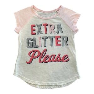 “Extra Glitter Please” Girls Short Sleeve T-shirt